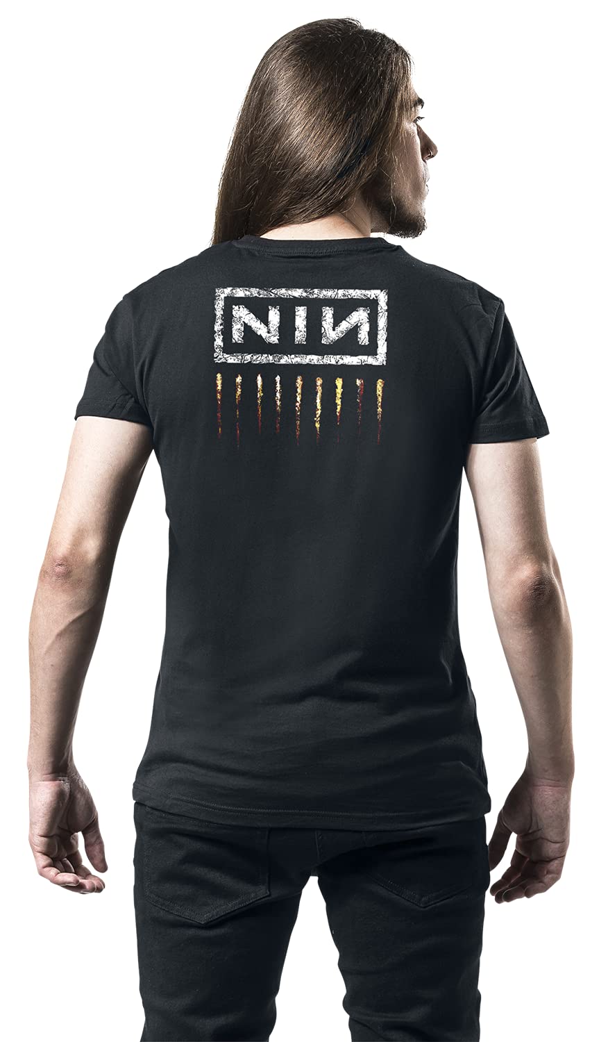 Nine Inch Nails Tシャツ The Downward Spiral Nine Inch Nails Camiseta The Downward Spiral Band Logo oficial